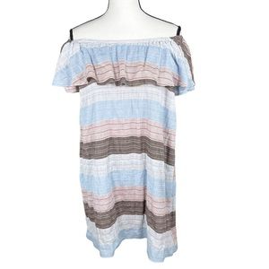 Altar’d State Stripe Off Shoulder Dress
